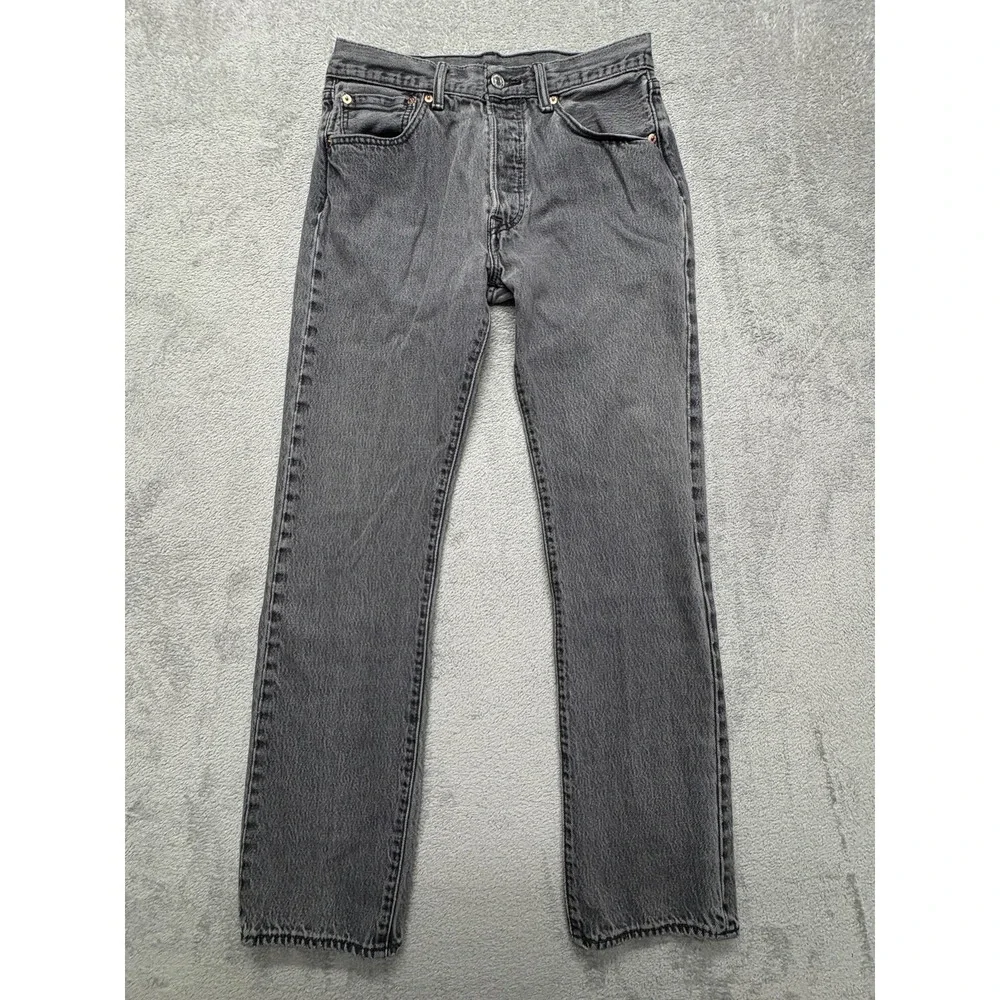 Levis 501‎ Jeans Mens Measured 30x30 Straight Leg Button Fly Denim Pants